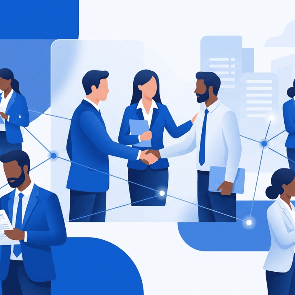 Recruiters connecting employers with candidates at Expert Staffing LLP